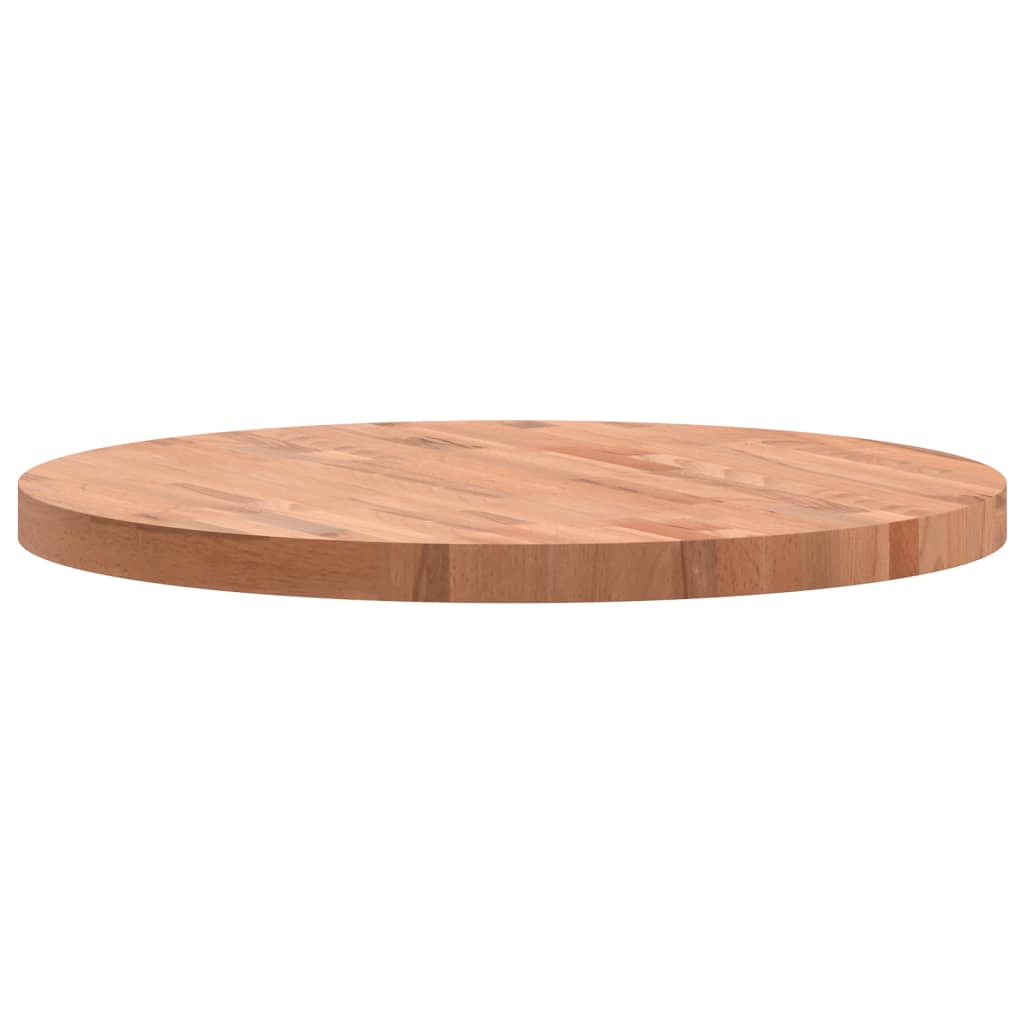 vidaXL Table Top Ø70x4 cm Round Solid Wood Beech