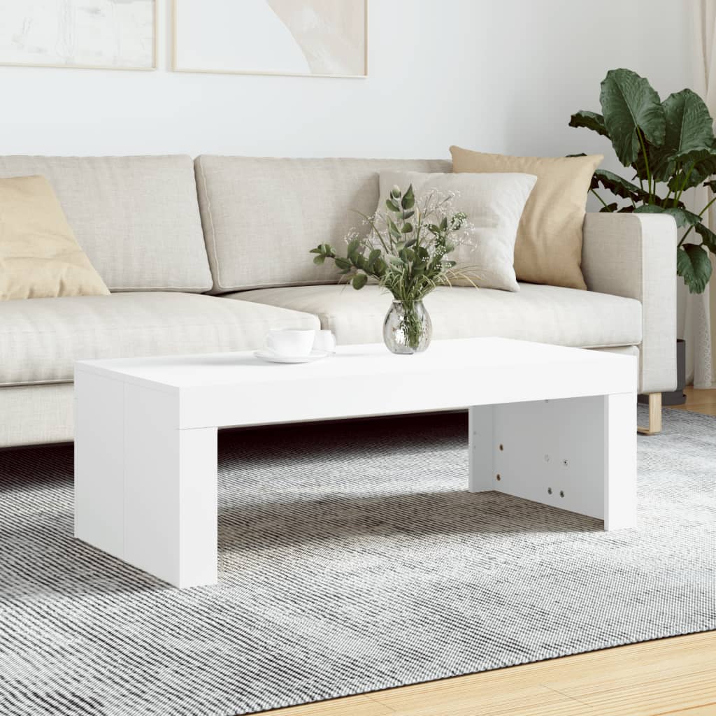 vidaXL Coffee Table White 102x50x36 cm Engineered Wood