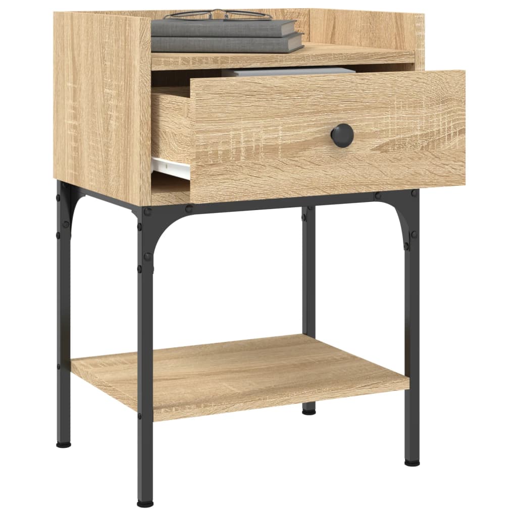 vidaXL Bedside Tables 2 pcs Sonoma Oak 40.5x31x60 cm Engineered Wood