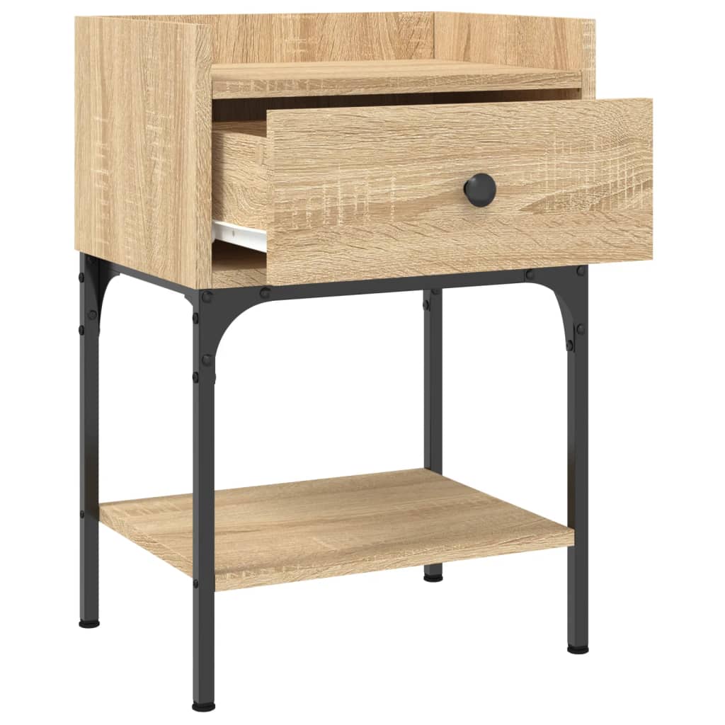 vidaXL Bedside Tables 2 pcs Sonoma Oak 40.5x31x60 cm Engineered Wood