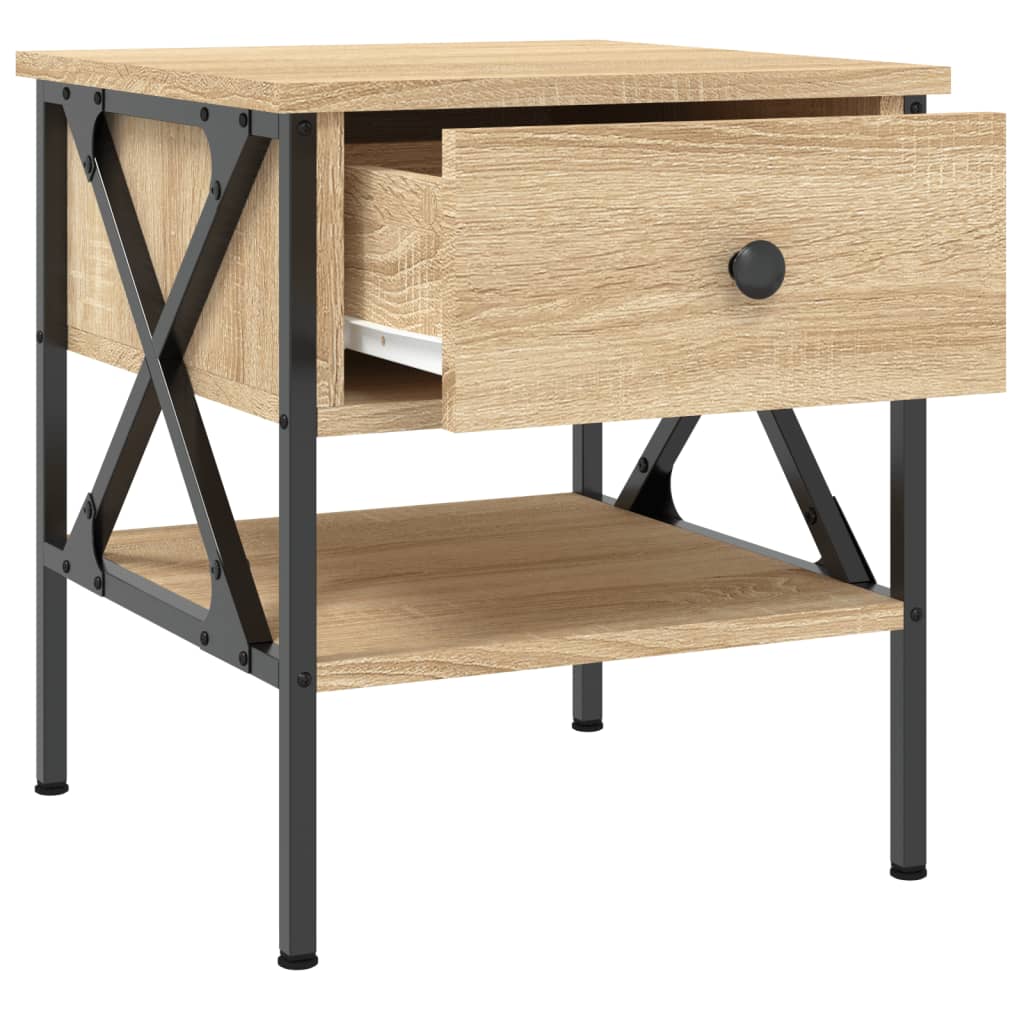 vidaXL Bedside Tables 2 pcs Sonoma Oak 40x42x45 cm Engineered Wood