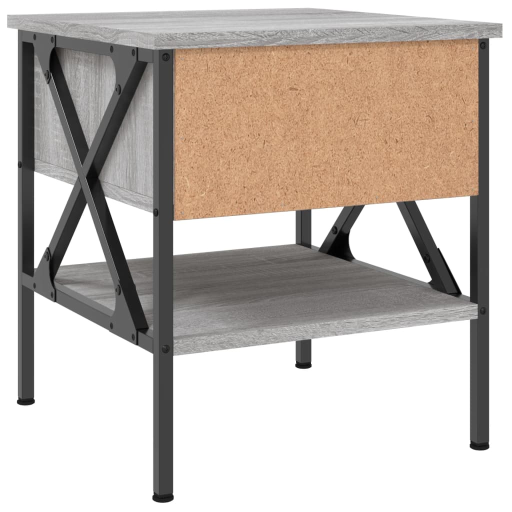 vidaXL Bedside Tables 2 pcs Grey Sonoma 40x42x45 cm Engineered Wood