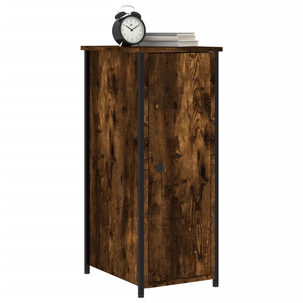 vidaXL Bedside Cabinets 2 pcs Smoked Oak 32x42x80 cm Engineered Wood