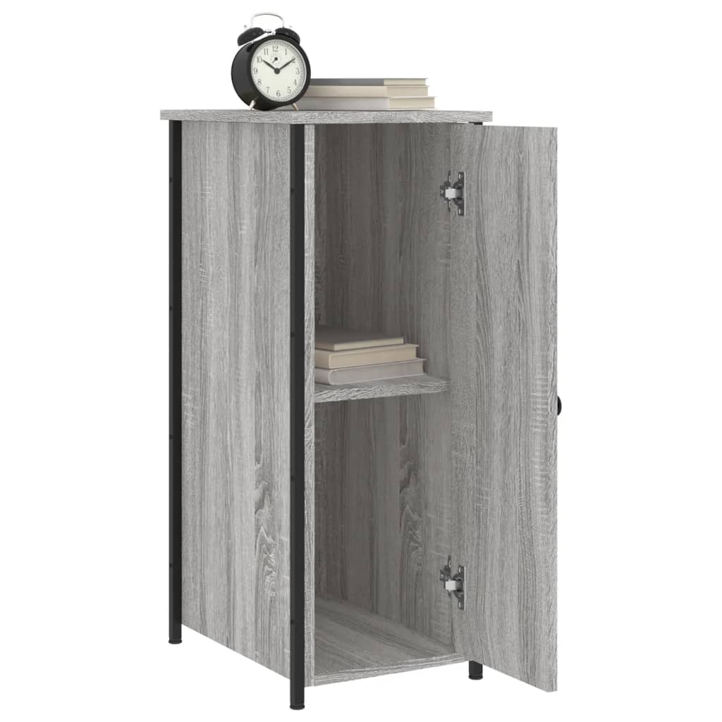 vidaXL Bedside Cabinets 2 pcs Grey Sonoma 32x42x80 cm Engineered Wood