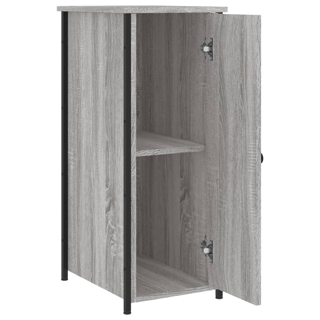 vidaXL Bedside Cabinets 2 pcs Grey Sonoma 32x42x80 cm Engineered Wood