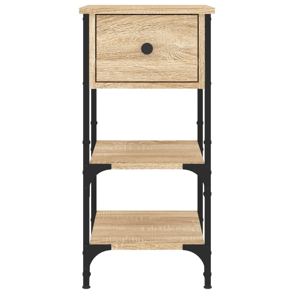 vidaXL Bedside Cabinets 2 pcs Sonoma Oak 34x36x70 cm Engineered Wood