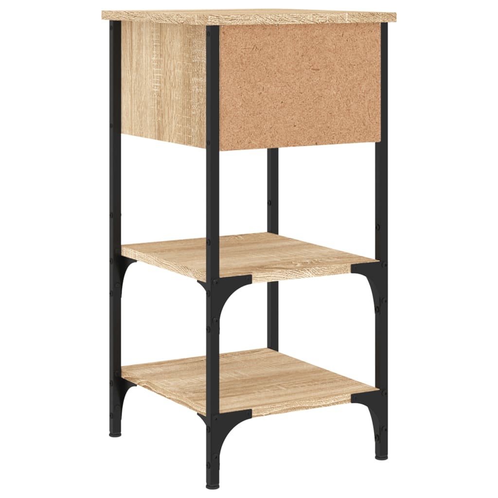 vidaXL Bedside Cabinets 2 pcs Sonoma Oak 34x36x70 cm Engineered Wood