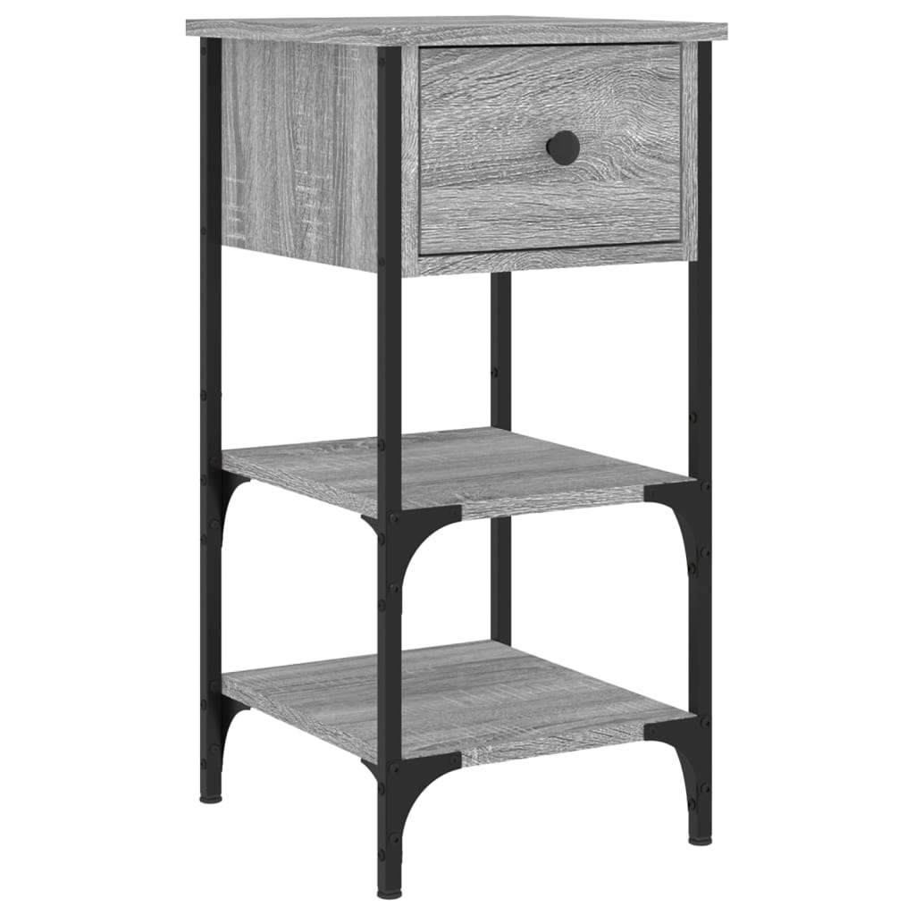 vidaXL Bedside Cabinets 2 pcs Grey Sonoma 34x36x70 cm Engineered Wood