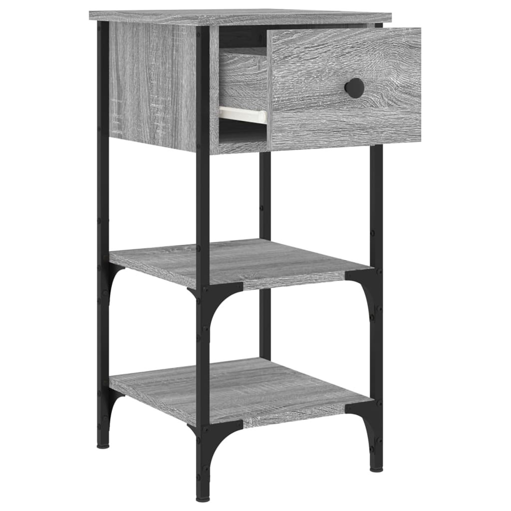 vidaXL Bedside Cabinets 2 pcs Grey Sonoma 34x36x70 cm Engineered Wood