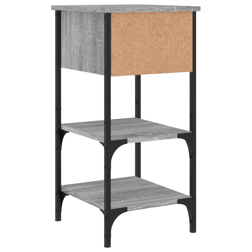 vidaXL Bedside Cabinets 2 pcs Grey Sonoma 34x36x70 cm Engineered Wood