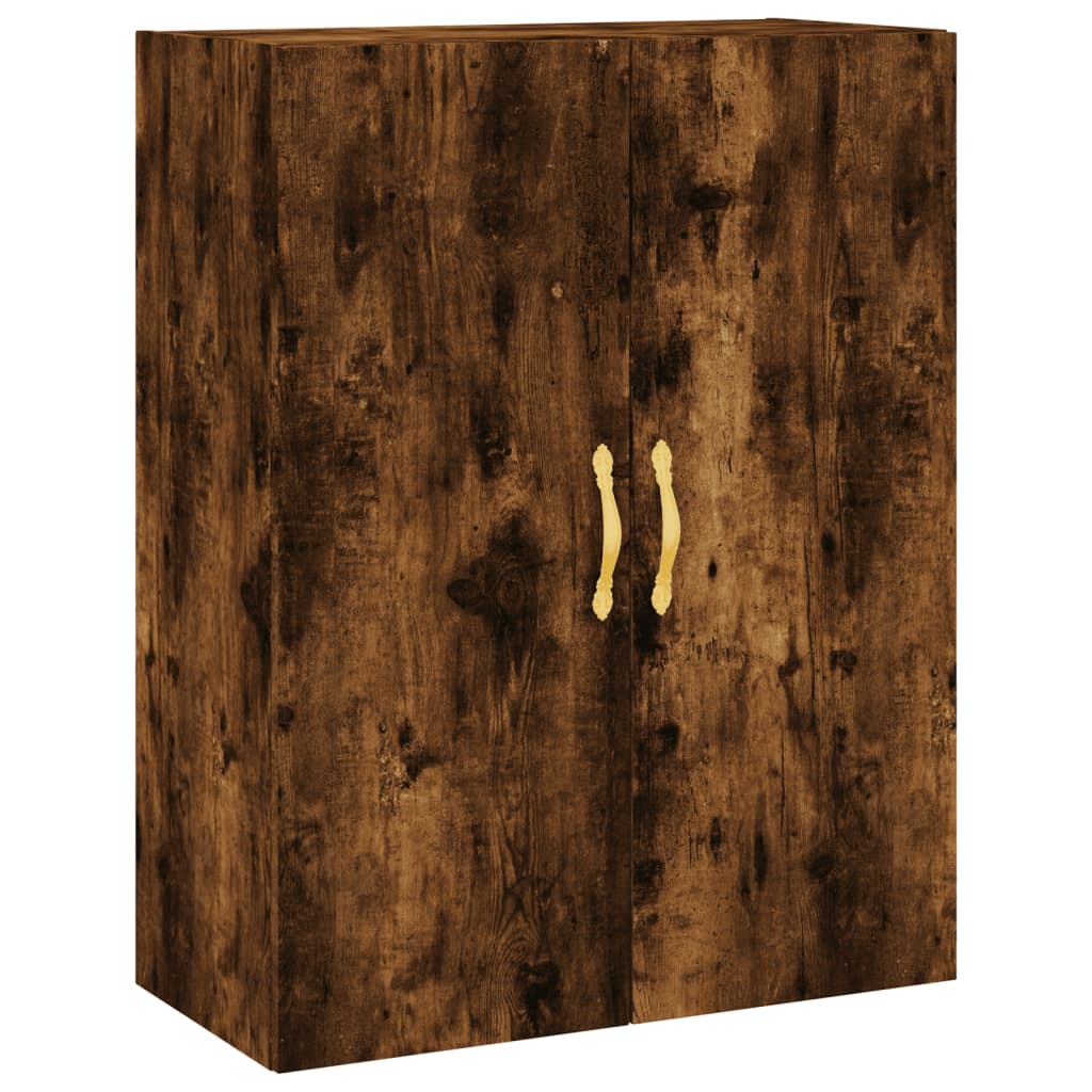 vidaXL Wall Mounted Cabinet Smoked Oak 69.5x34x90 cm