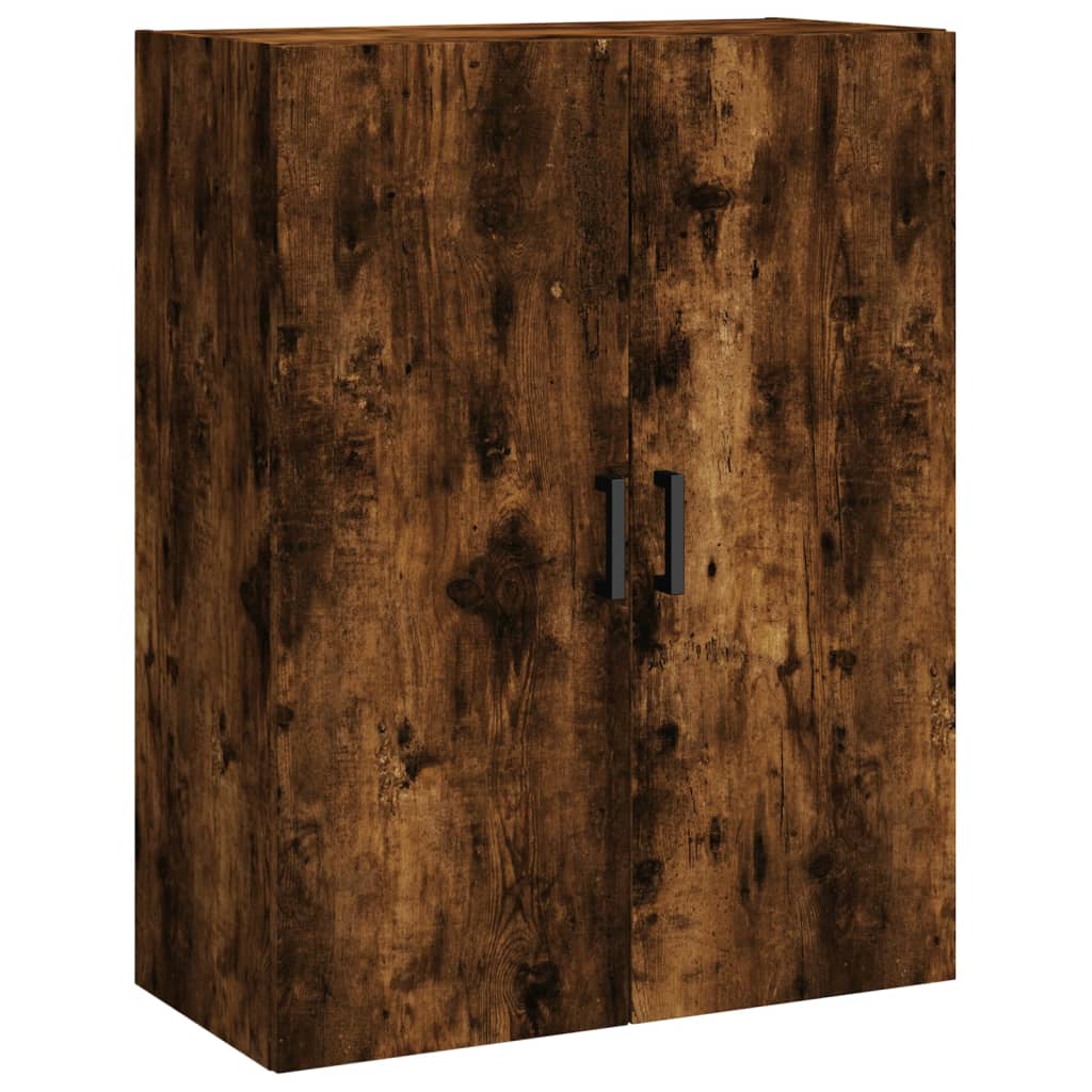 vidaXL Wall Mounted Cabinet Smoked Oak 69.5x34x90 cm