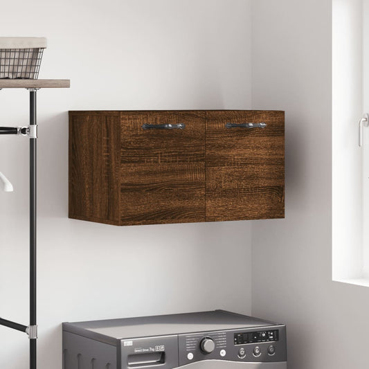 vidaXL Wall Cabinet Brown Oak 60x36.5x35 cm Engineered Wood