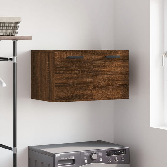 vidaXL Wall Cabinet Brown Oak 60x36.5x35 cm Engineered Wood