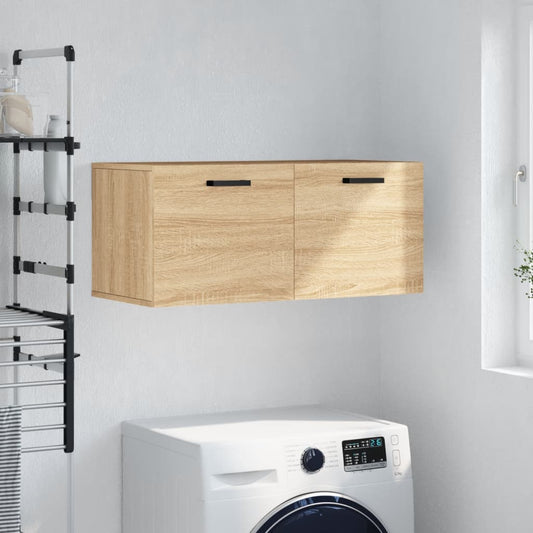 vidaXL Wall Cabinet Sonoma Oak 80x36.5x35 cm Engineered Wood