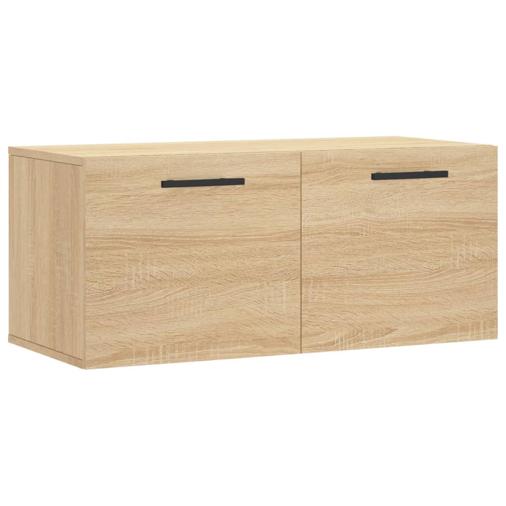 vidaXL Wall Cabinet Sonoma Oak 80x36.5x35 cm Engineered Wood