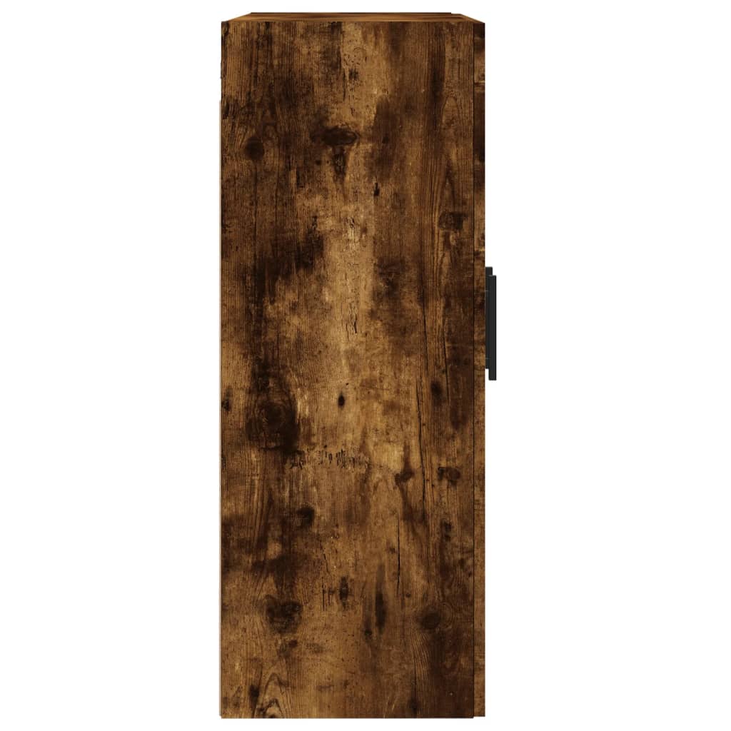 vidaXL Wall Mounted Cabinet Smoked Oak 69.5x34x90 cm Engineered Wood
