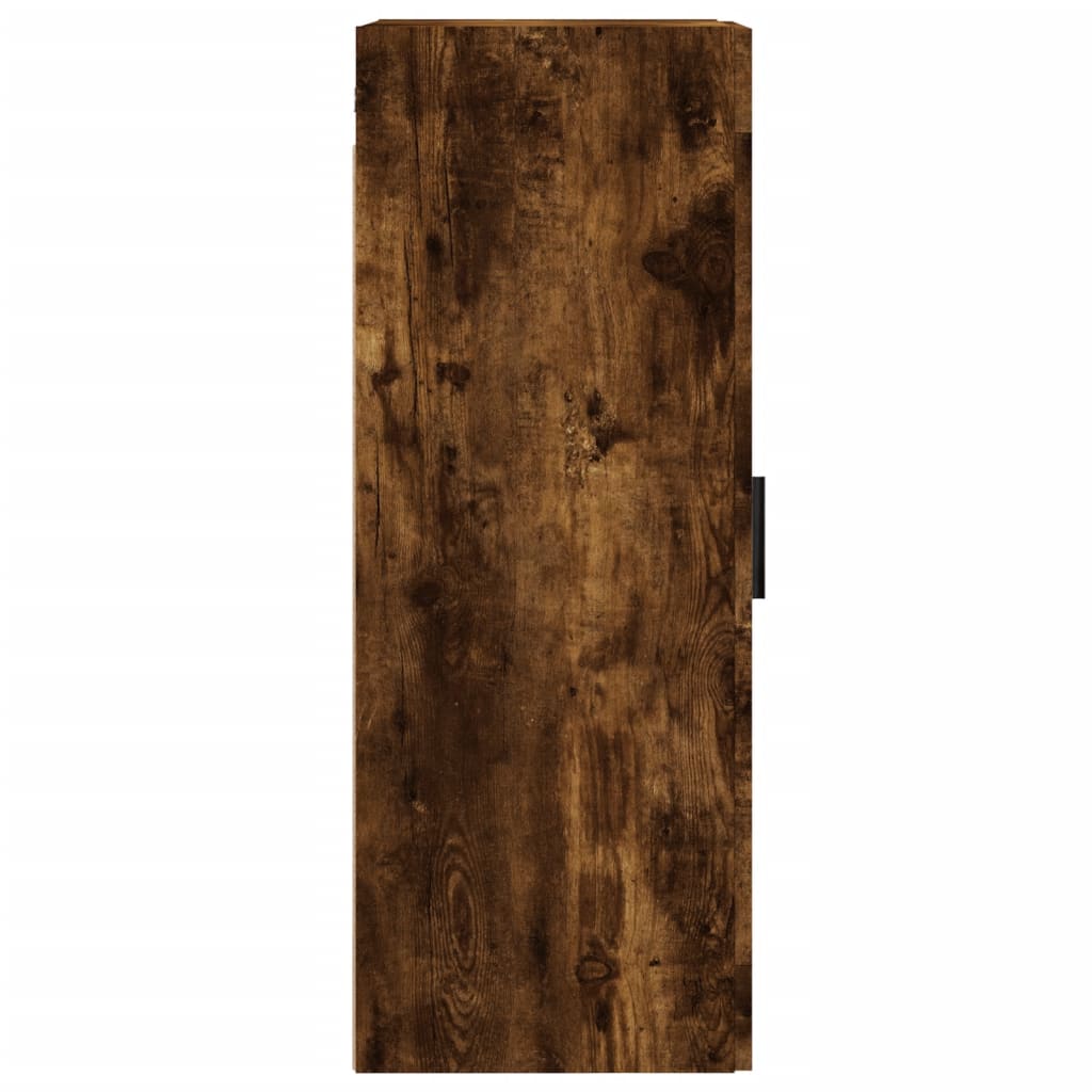 vidaXL Wall Mounted Cabinet Smoked Oak 34.5x34x90 cm Engineered Wood