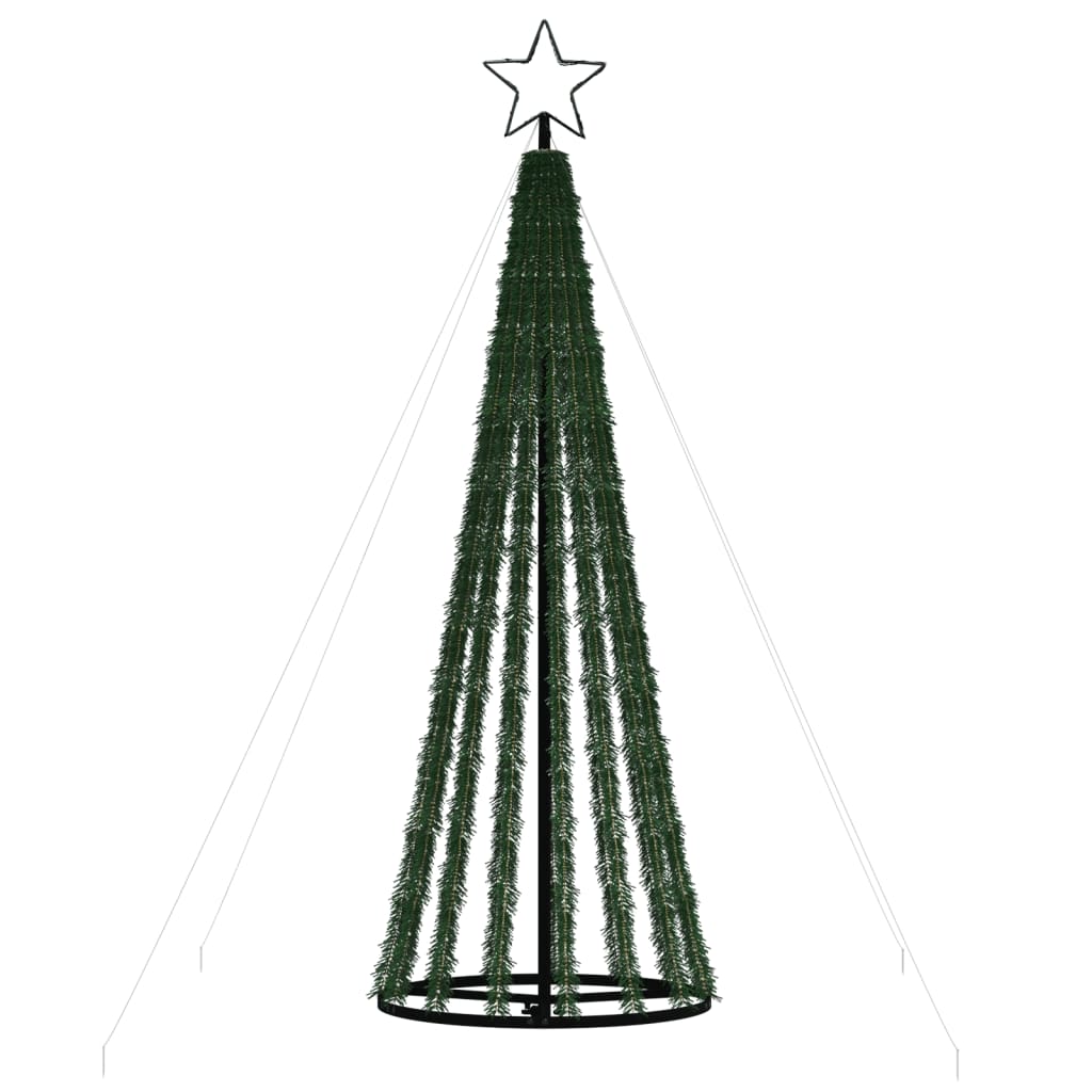 vidaXL Christmas Tree Light Cone 275 LEDs Colourful 180 cm