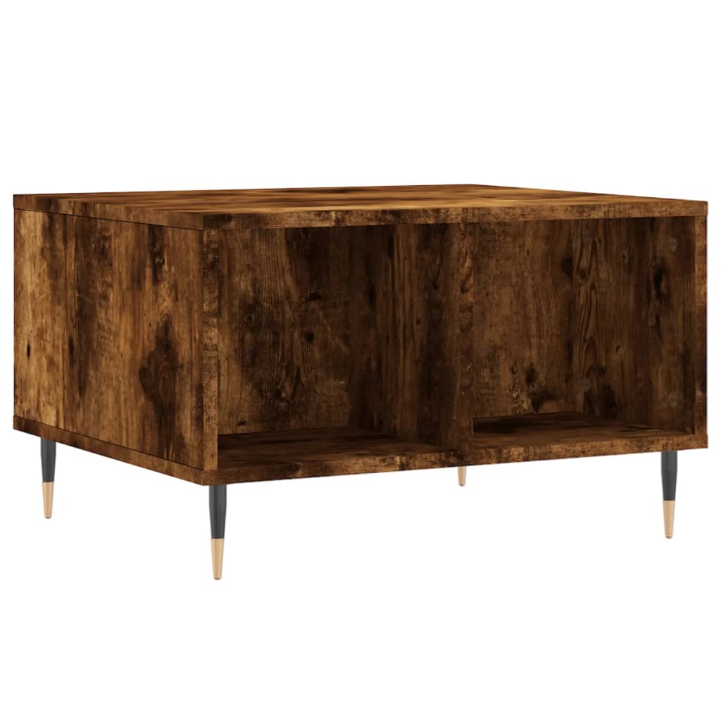 vidaXL Coffee Table Smoked Oak 60x50x36.5 cm Engineered Wood
