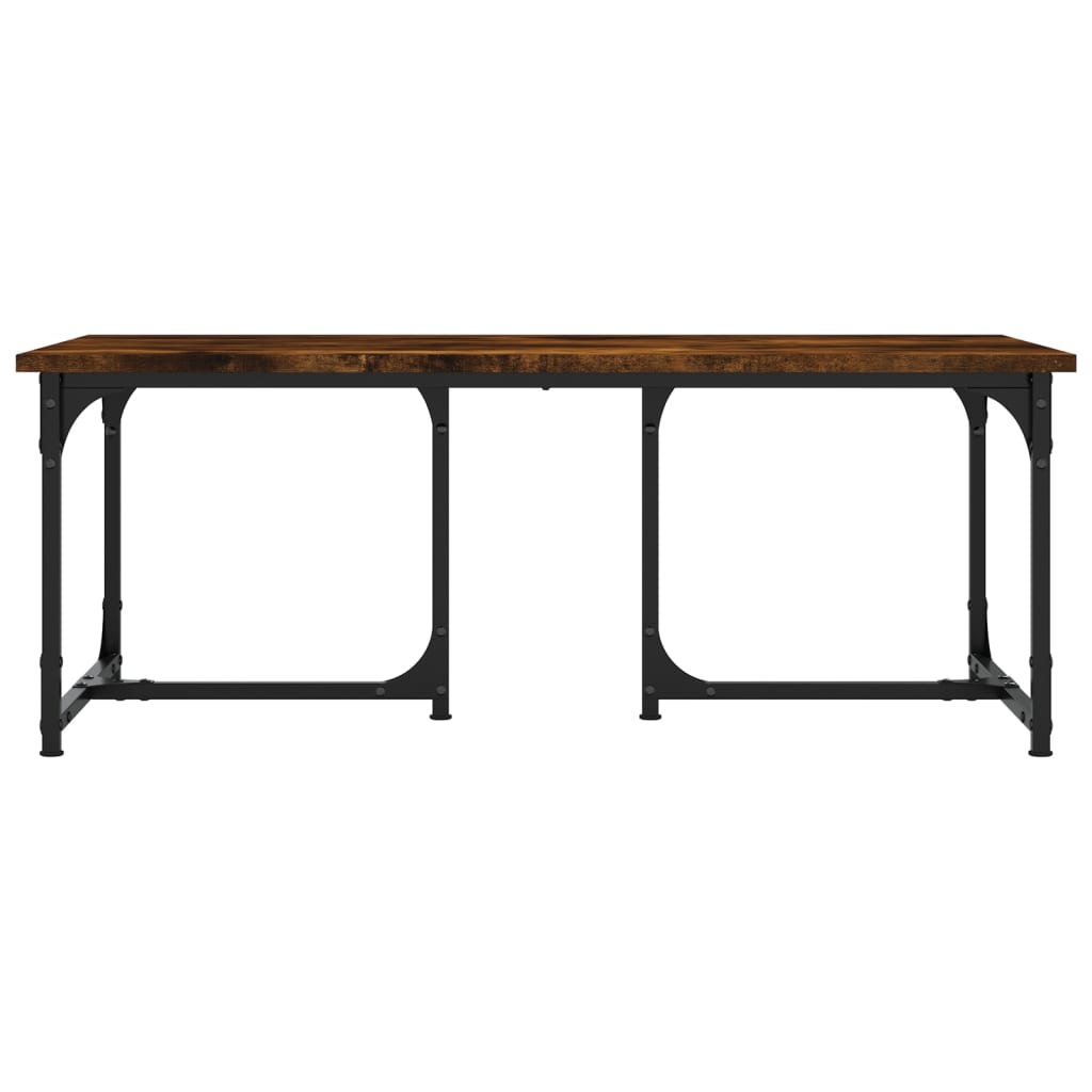 vidaXL Coffee Table Smoked Oak 90x50x35 cm Engineered Wood