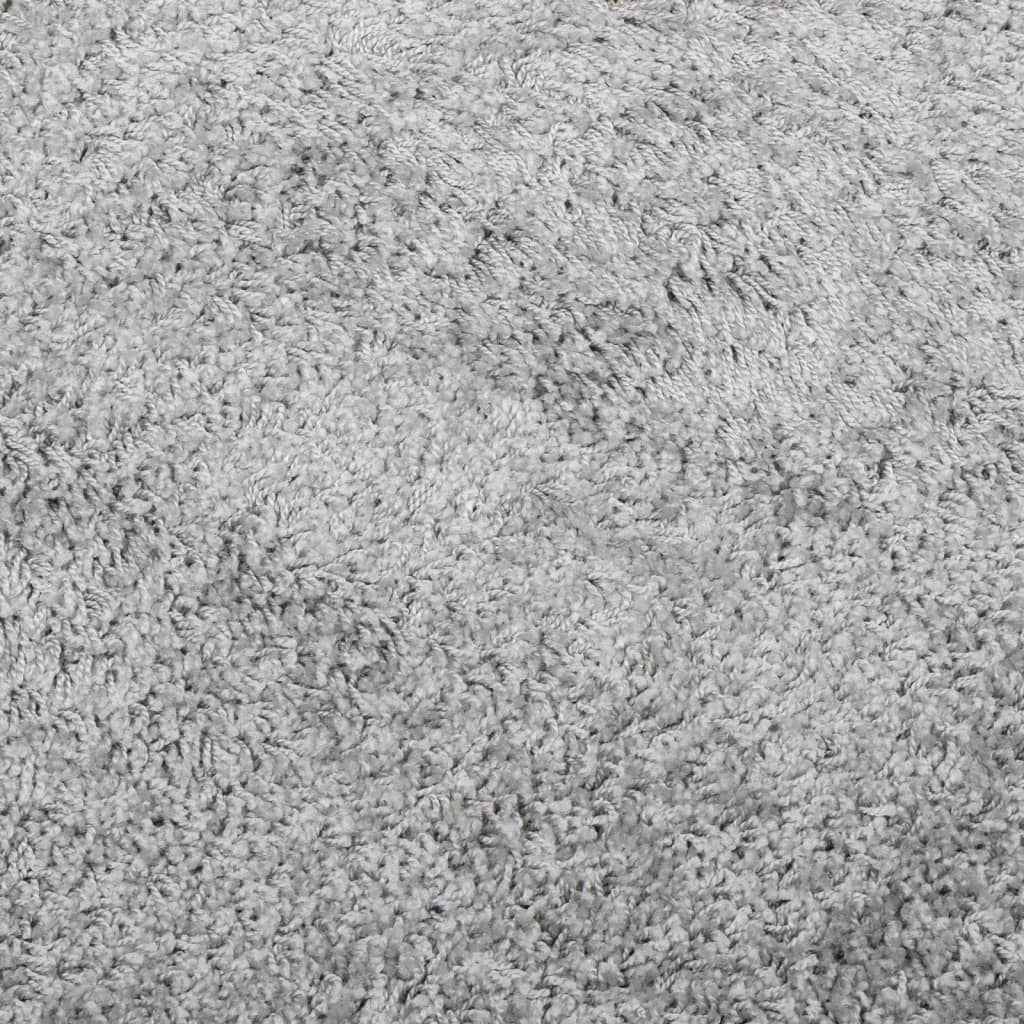 vidaXL Shaggy Rug PAMPLONA High Pile Modern Grey 120x120 cm