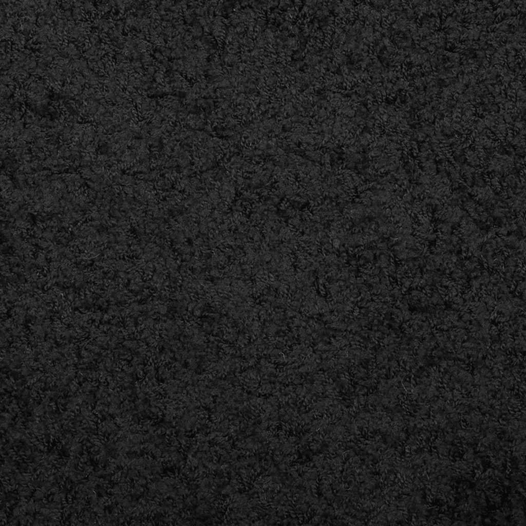 vidaXL Shaggy Rug PAMPLONA High Pile Modern Black 160x160 cm